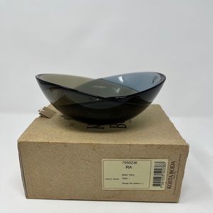 Kosta Boda small dish, slate grey